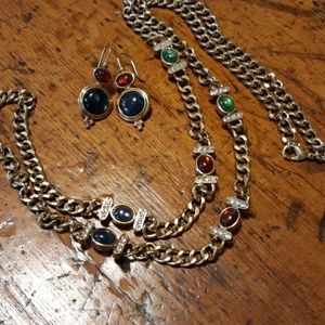 Necklace with matching earrings